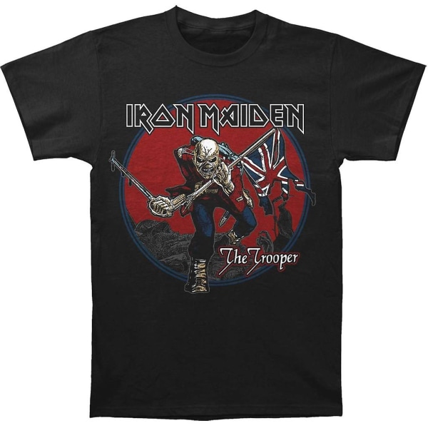 Iron Maiden Trooper Röd Sky T-shirt S