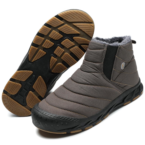 Vintersnöskor för herr Vattentåliga skor Anti-halk Casual Lätt vandringskänga 22011 Khaki 43