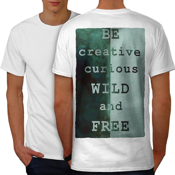 Wild Free Creative Men T-shirt tillbaka L