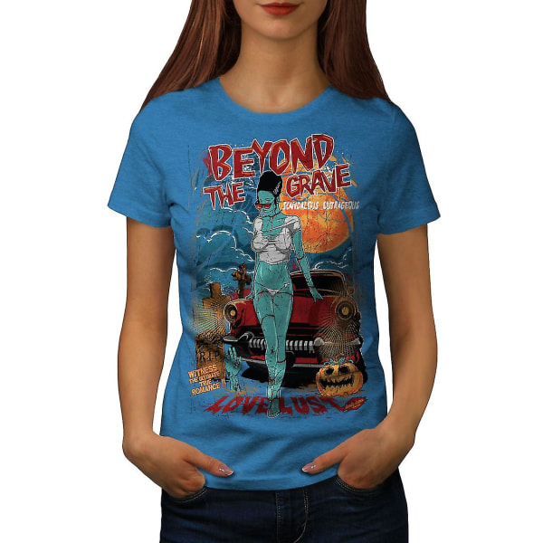 Beyond The Grave Zombie Kvinnor Royal Bluet-shirt XXL