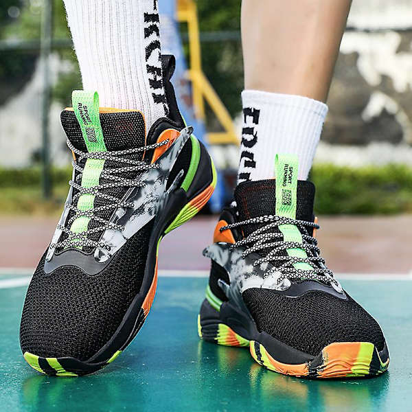 Basketskor för män Andas Sneakers Löparskor 3A28288B Black 41