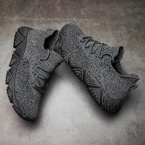 Herr Fly Weaving Sneakers Andas löparskor Mode Sportskor 3Am88 Gray 41