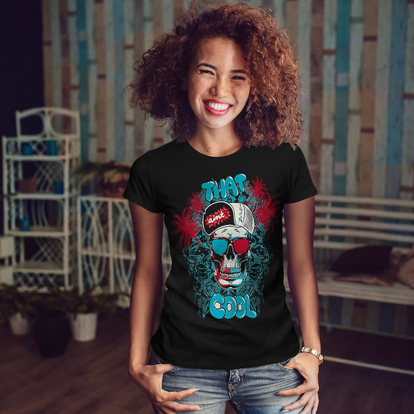 That Aint Cool Dead Women Blackt-shirt | Wellcoda L