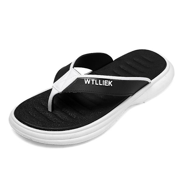 Herrflip-flops stringtrosor Sandaler Komforttofflor för stranden 3C8128 Black 41