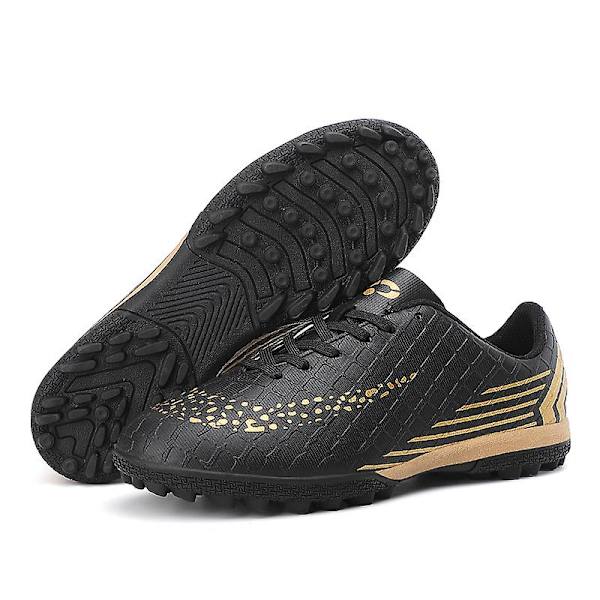 Fotbollsskor för män Halkfria fotbollsskor för herr Gräs Fotbollssneakers 3C26036 Black 44