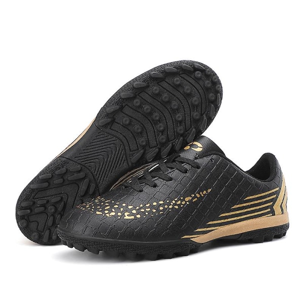 Fotbollsskor för män Halkfria fotbollsskor Klossar Gräs Fotbollssneakers 3C26036 Black 42