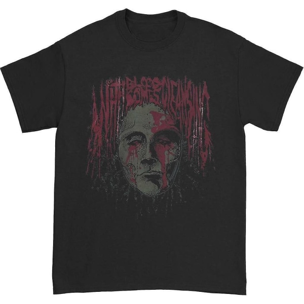 Med Blood Comes Cleansing Bloody Face T-shirt XXXL