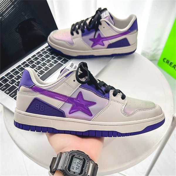 Herr Sneakers Andas Dam Skateboarding Skor Löparskor Lz168 Purple 41