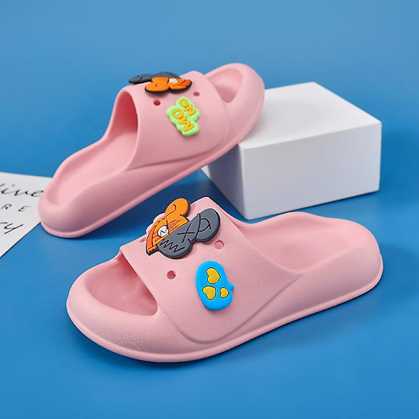 Barn Strandtofflor Modesandaler Utomhus Halkfria inomhusskor Yj829-2 Pink 170