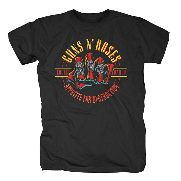 Guns N Roses Skull Fist T-shirt S
