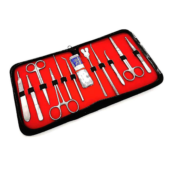 22 st/ set Advanced Dissection Kit Dissekering Anatomi Biologi Studenter Skalpellinstrument Lab Veter