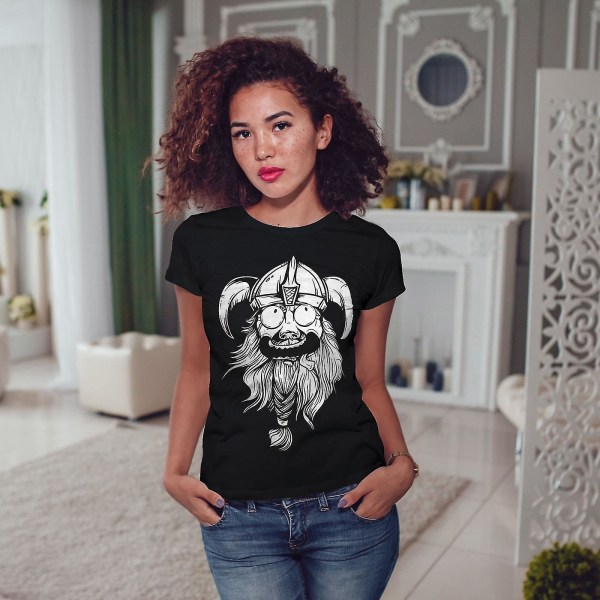 Crazy North Joke Women Blackt-shirt | Wellcoda XL
