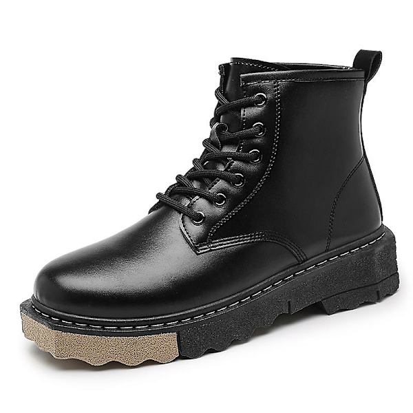 Herr Martin Boot Kvinnor Korta Kängor Med Snörning Chunky Låg Klack Mid-Calf Boots 2K8801 43