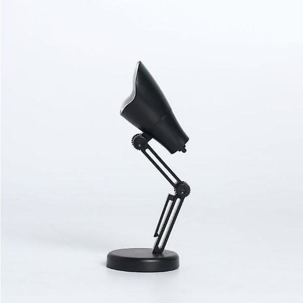 Mini hopfällbar bärbar nattlampa Magnetisk bordslampa med ögonskydd (svart)