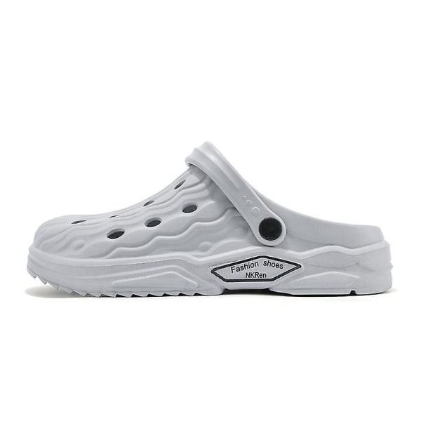 Strandtofflor för män Modesandaler Utomhus Halkfria inomhusskor 3Bs2109 Gray 39