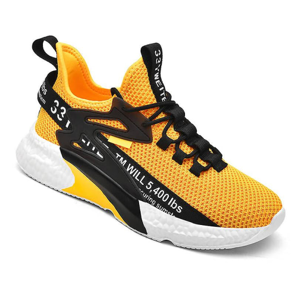 Herr Dam Sneakers Andas löparskor Mode Sportskor Yja203 Yellow 42