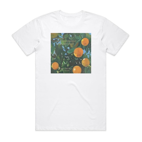 Lana Del Rey Violet böjd bakåt över gräset T-shirt Vit M