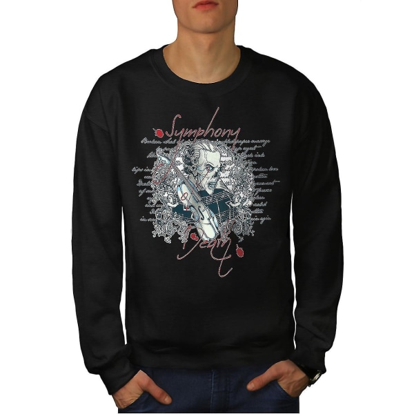 Symphony Of Death Music Men Blacksweatshirt | Wellcoda S