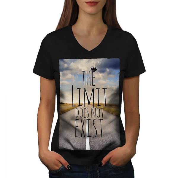 No Limit Exist Slogan T-shirt för kvinnor S