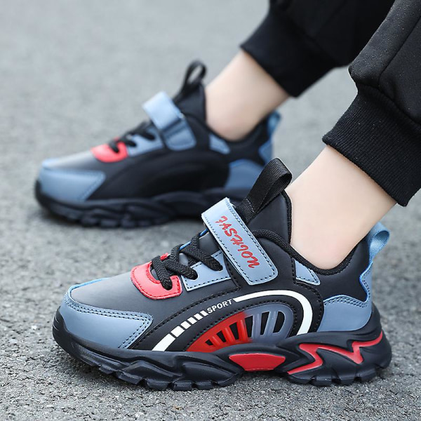 Pojkar Flickskor Utomhusvandring Vattentät Sneaker för barn 2J0840 Black 34