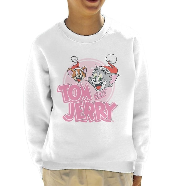 Tom och Jerry jul som bär festliga hattar barntröja
