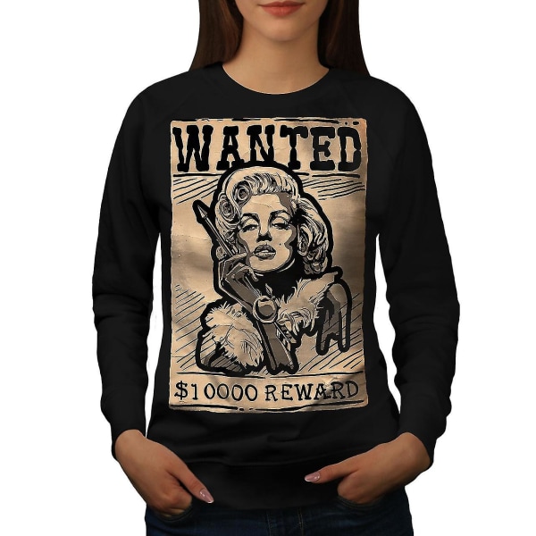 Marilyn Wanted Women Blacksweatshirt M