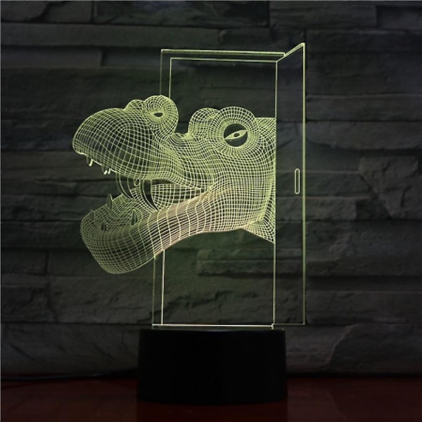 Hippo's Head 3d Led Nattlampa Bordslampa för barn i sovrummet