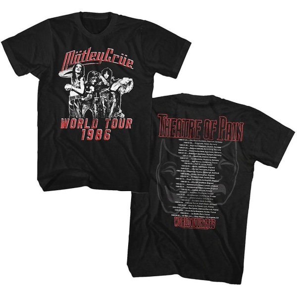 Brokig Crue Theatre Of Pain Tour T-shirt S