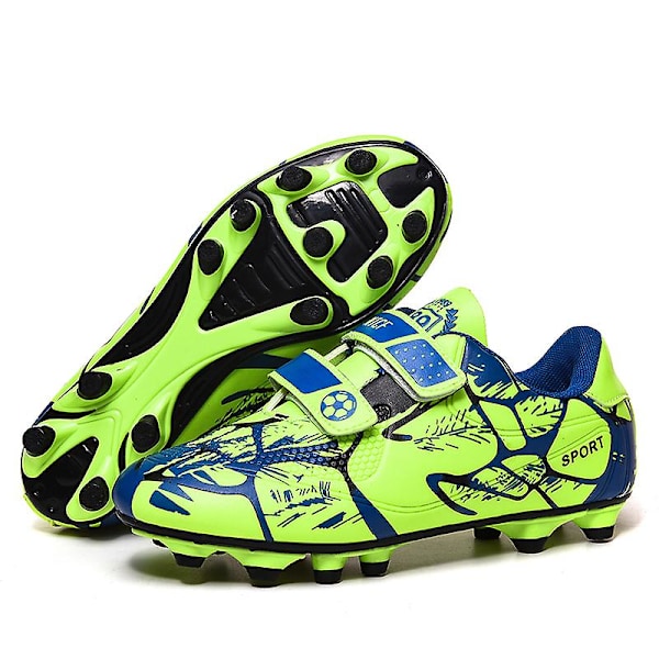 Pojke Fotbollsskor Vuxen Fotbollsskor Grästräning Sport Skor Sneakers 3B1616 Green 35