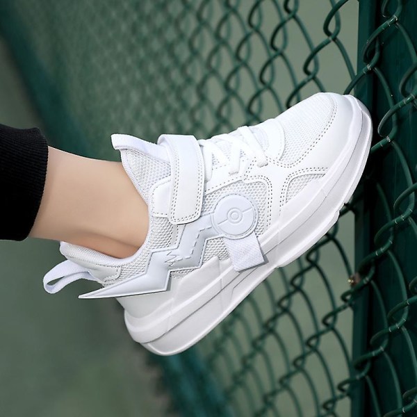 Sneakers för barn som andas löparskor Mode Sportskor 2Ds8226 White 32