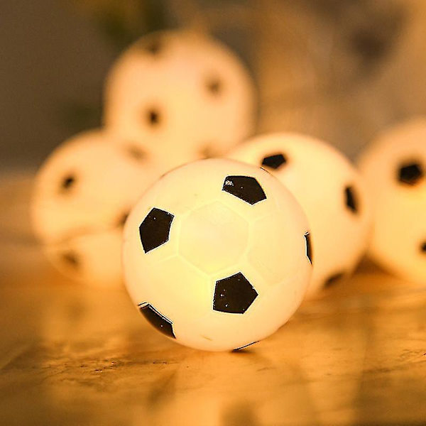 Fotbollar Strängljus 10 Led fotbollsgirlander Sovrum Hem Bröllopsfest Julm