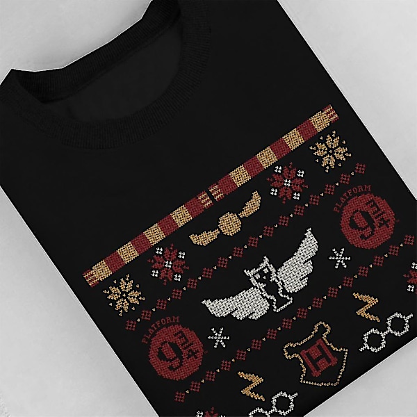 Harry Potter Christmas Platform Nine And Three Quarters Herrtröja X-Large