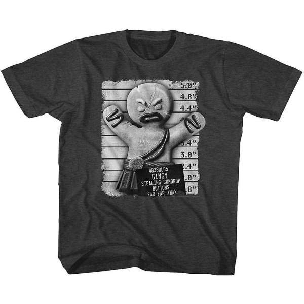 Shrek Gingy Mugshot Youth T-shirt S