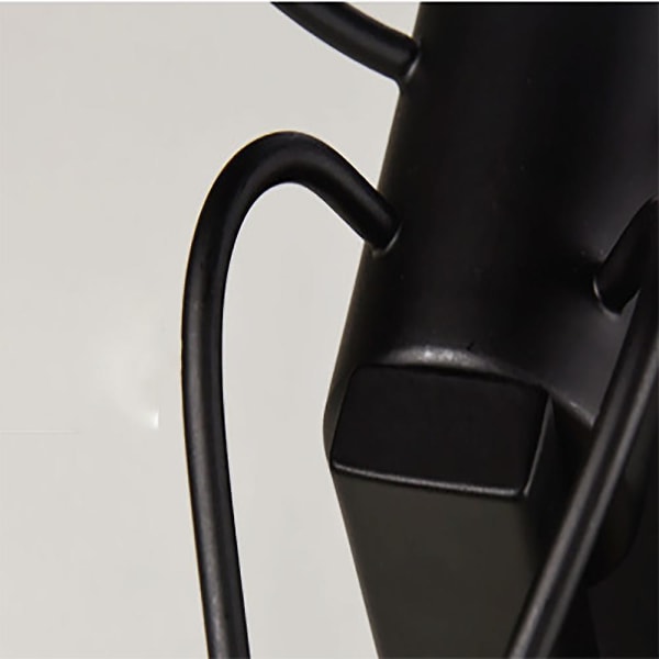 Människoformad inomhusvägglampa Smidesjärn E27 Piedestal Sovrum (sittande skurk med en huvud, svart)