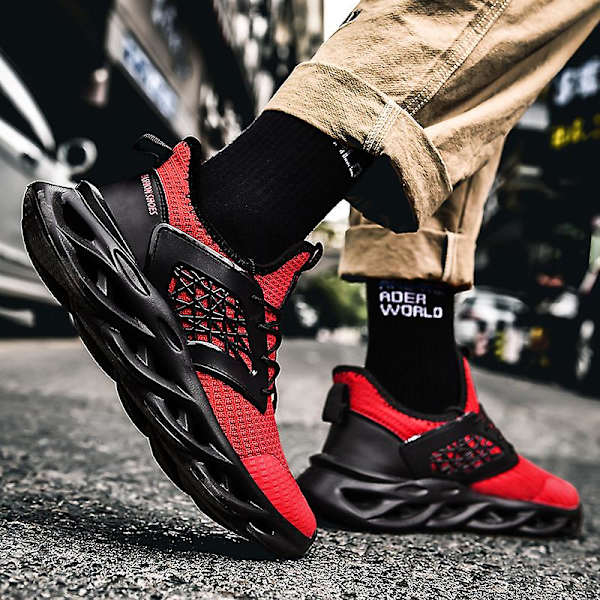 Herr Dam Sneakers Andas löparskor Mode Sportskor 2K5533 BlackRed 41