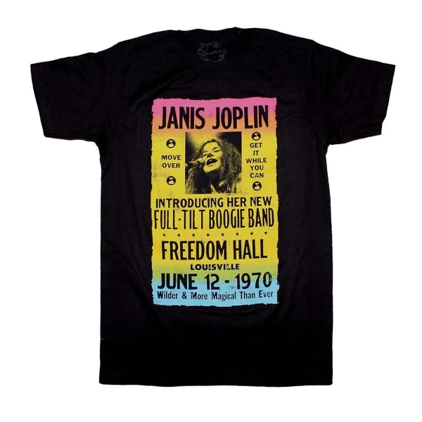 Janis Joplin T-tröja Janis Joplin Freedom Hall AffischT-tröja L