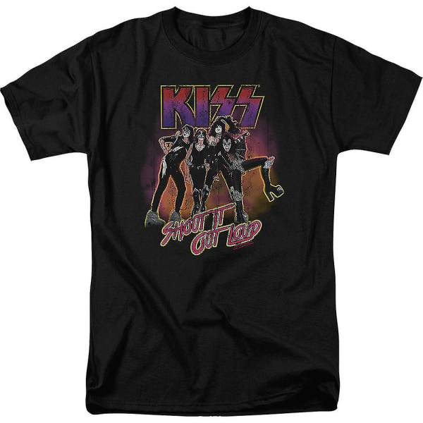 Shout It Out Loud Kiss T-shirt Kläder XXL