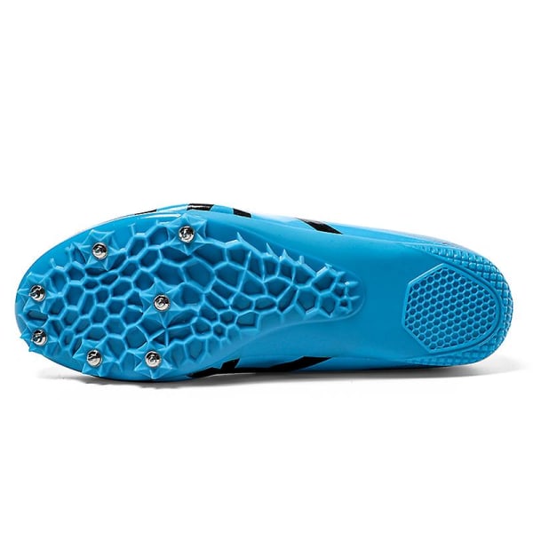 Friidrottsskor för män Spikes Track Race Hoppande Sneakers Professionell löpning Nail Spikes Skor 2Jg118 BlackBlue 36