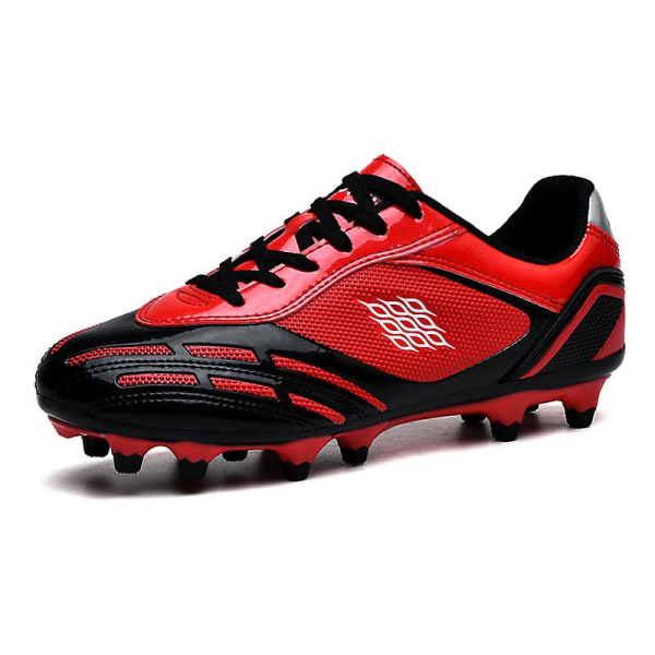 Pojkar Flickor Fotbollsskor Halkfria fotbollsskor Klossar Gräs Fotbollssneakers 2K26027A Red 37