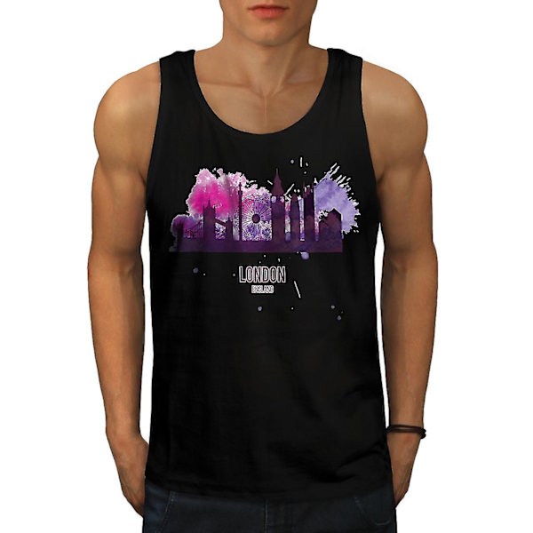 London View Men Blacktank Top M