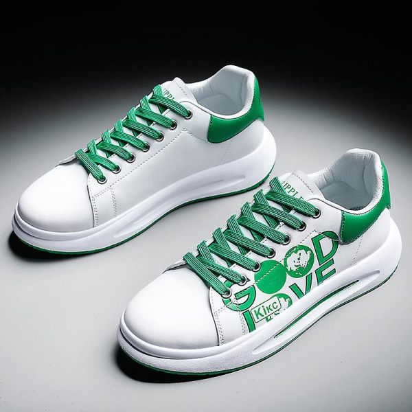 Herrskor Mode Sneaker Löparskor Halkfria Casual Skor Fr18520 Green 44