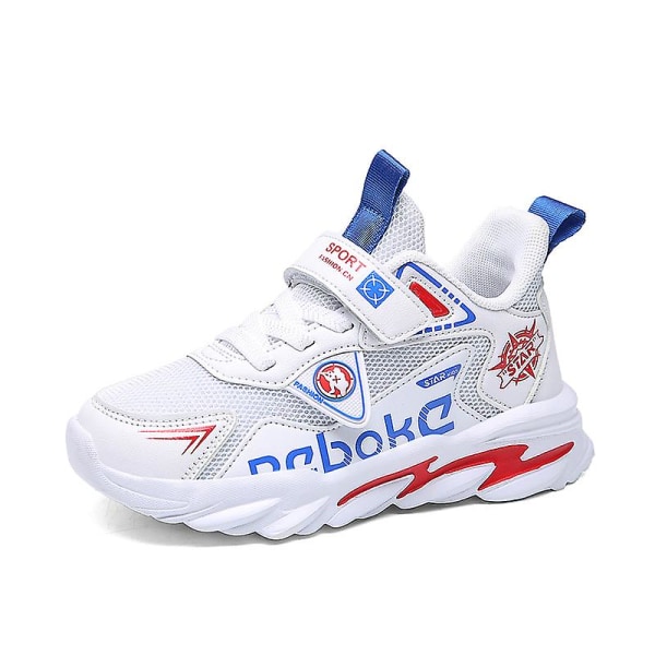Sneakers för barn Andas löparskor Mode Sportskor 2C2022-1 White 30