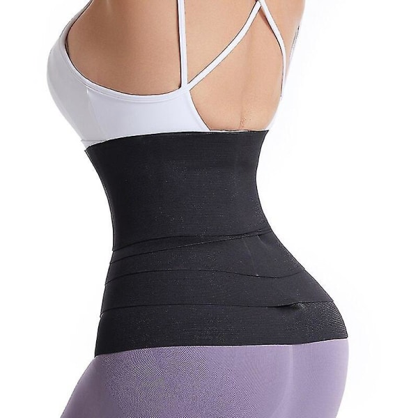 Waist trainer Bandage Wrap Shaperwear Magbälte Stretchband Kroppsformare Reduktiv Postpartum Bantning Slida Kvinna Platt Mage,10cm Vanlig 2m