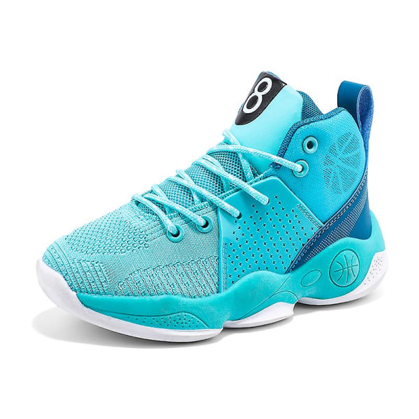 Barnbasketskor Mode Halkfria sneakers Andas sportskor 689 LightBlue 32