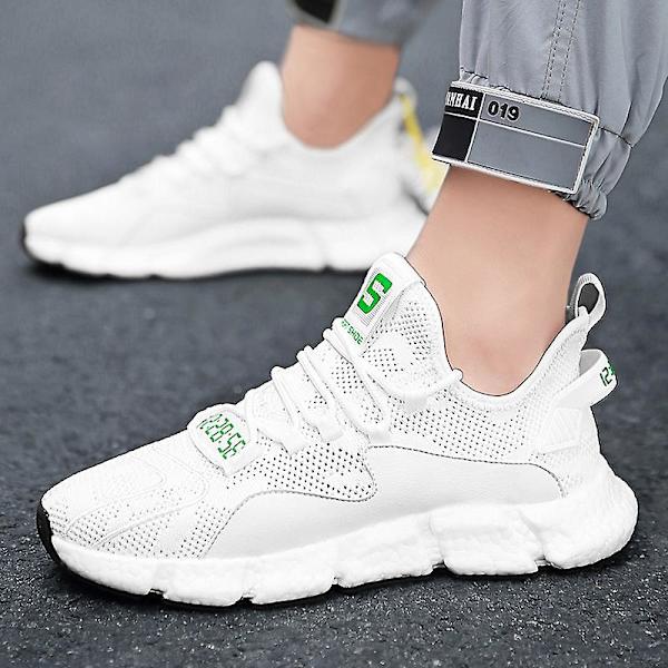 Sportlöparskor för män Lättviktssneakers G168 White 43