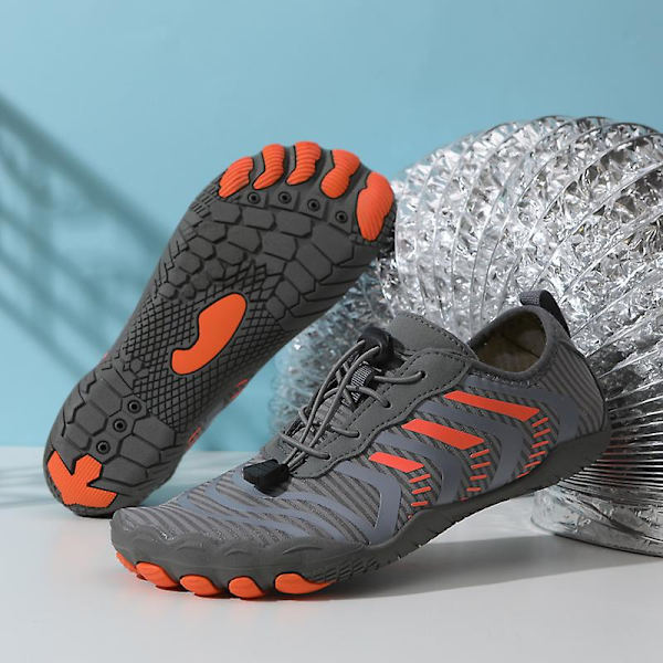 Vattenskor för män Snabbtorkande Sport Aqua Skor 3Ba816 Gray 39