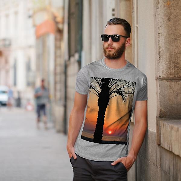 Sun Set Sea Water T-shirt för män S