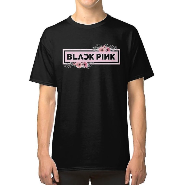 Svartrosa logotyp T-shirtkläder M