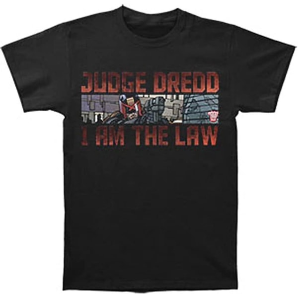 Domare Dredd mäns I Am The Law T-shirt Svart 2X