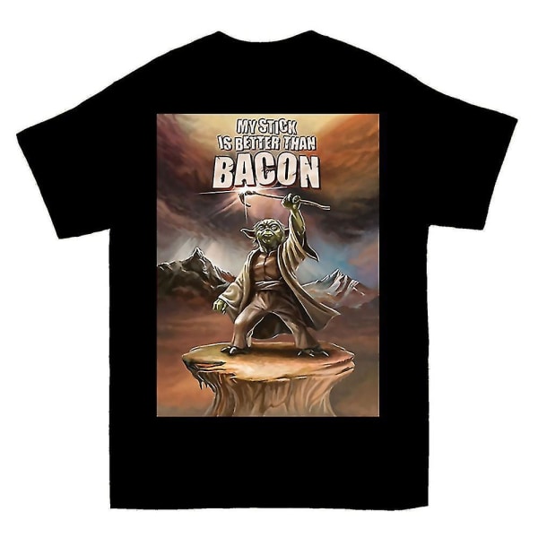 My Stick Is Better Than Bacon Yoda T-shirt S